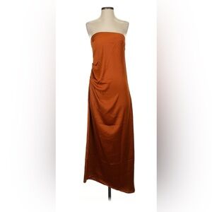 House of Harlow 1960 Size Large Cocktail dress Silky Satin Fabric in Rich Amber